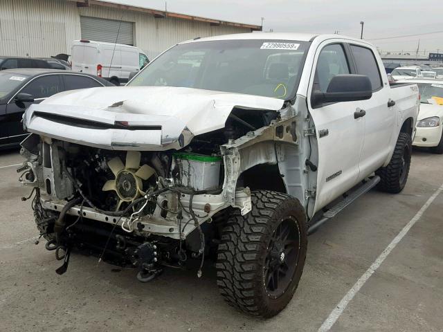 5TFDY5F13EX379677 - 2014 TOYOTA TUNDRA CRE WHITE photo 2