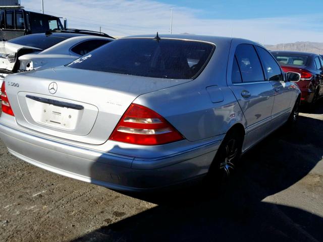 WDBNG75J7YA134150 - 2000 MERCEDES-BENZ S 500 SILVER photo 4