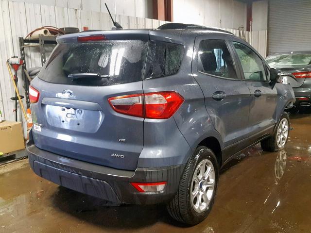 MAJ6P1UL6JC227294 - 2018 FORD ECOSPORT S GRAY photo 4