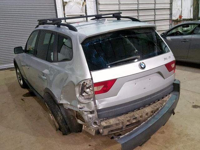 WBXPA93414WA63406 - 2004 BMW X3 3.0I SILVER photo 3