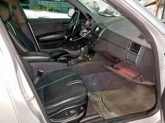 WBXPA93414WA63406 - 2004 BMW X3 3.0I SILVER photo 5