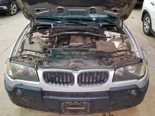 WBXPA93414WA63406 - 2004 BMW X3 3.0I SILVER photo 7