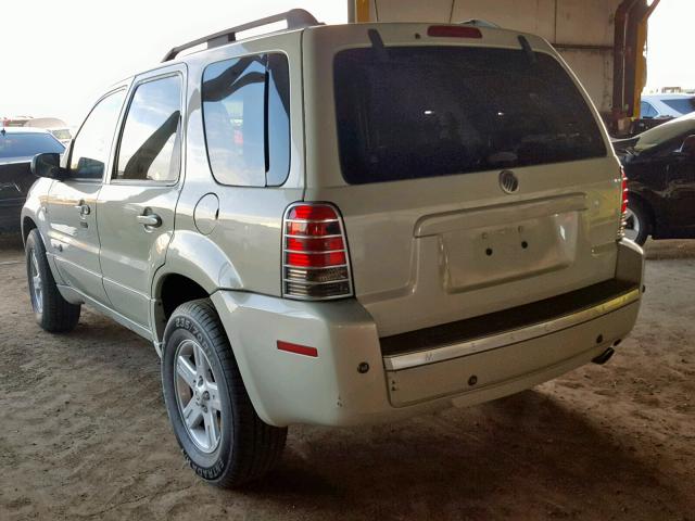 4M2CU39H17KJ00807 - 2007 MERCURY MARINER HE კრემისფერი ფოტო 3