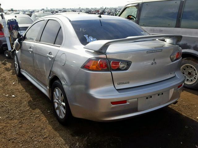 JA32U2FU0GU012296 - 2016 MITSUBISHI LANCER ES SILVER photo 3