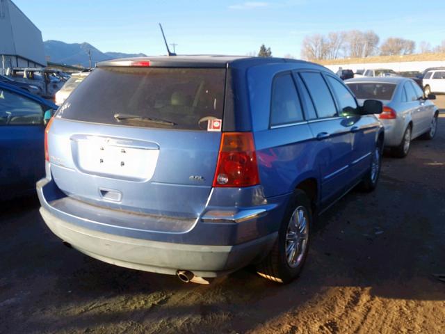 2A8GM68X97R140483 - 2007 CHRYSLER PACIFICA T BLUE photo 4