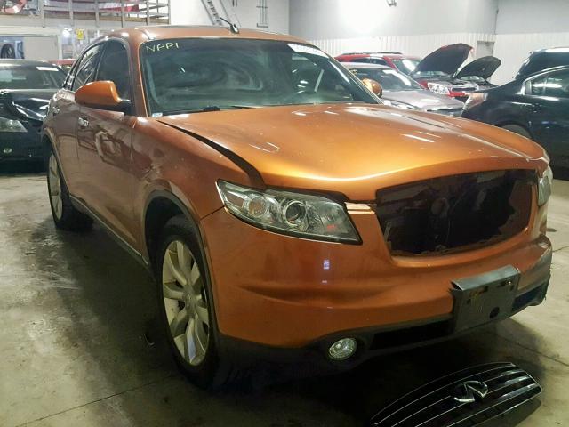 JNRAS08W33X000612 - 2003 INFINITI FX35 ORANGE photo 1