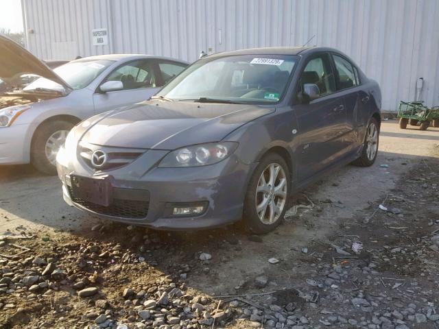 JM1BK324581785951 - 2008 MAZDA 3 S GRAY photo 2