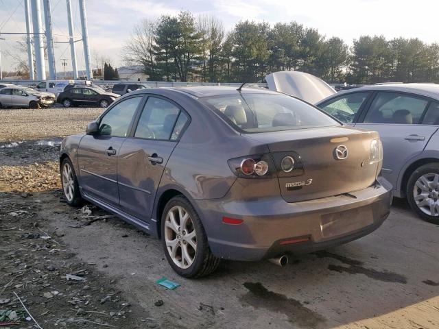 JM1BK324581785951 - 2008 MAZDA 3 S GRAY photo 3