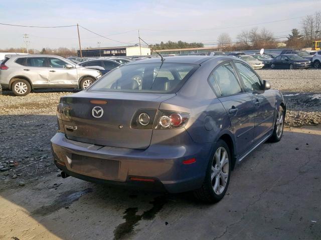 JM1BK324581785951 - 2008 MAZDA 3 S GRAY photo 4