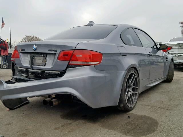 WBSWD93518PY40651 - 2008 BMW M3 GRAY photo 4