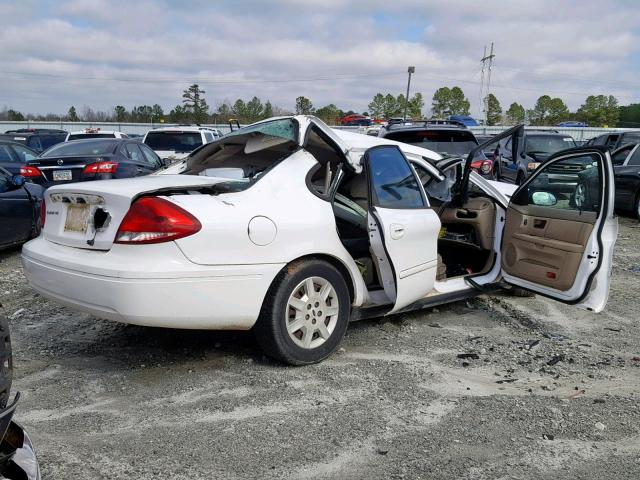 1FAHP53U76A172738 - 2006 FORD TAURUS SE WHITE photo 4