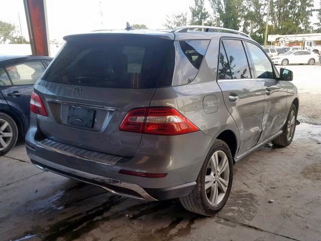 4JGDA5JB3FA593248 - 2015 MERCEDES-BENZ ML 350 CHARCOAL photo 4