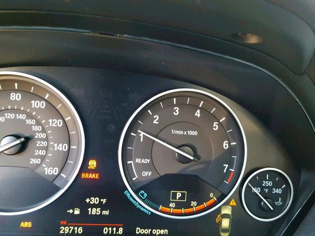 WBA8E5G54GNT93286 - 2016 BMW 320 XI GRAY photo 8