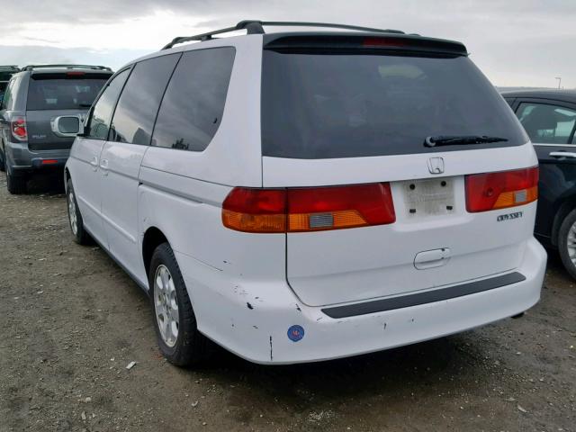 2HKRL18612H581138 - 2002 HONDA ODYSSEY EX WHITE photo 3