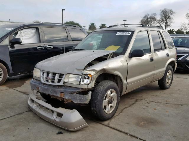 KNDJA7239Y5681646 - 2000 KIA SPORTAGE BEIGE photo 2