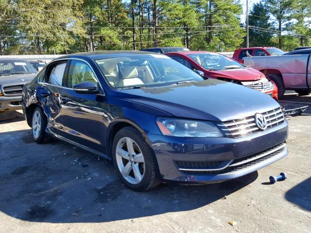 1VWBN7A37CC036473 - 2012 VOLKSWAGEN PASSAT SE BLUE photo 1