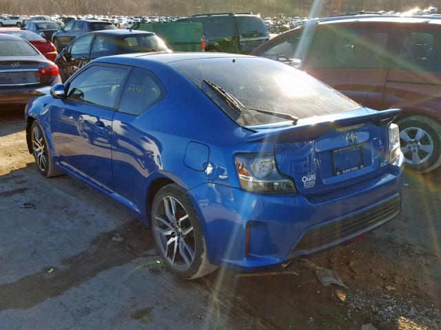 JTKJF5C70GJ024093 - 2016 TOYOTA SCION TC ლურჯი ფოტო 3