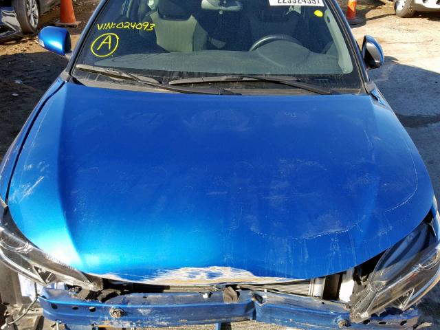 JTKJF5C70GJ024093 - 2016 TOYOTA SCION TC ლურჯი ფოტო 7