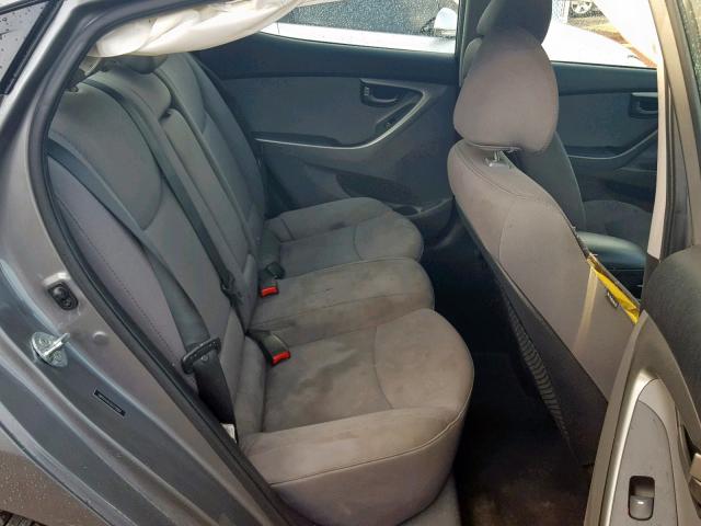 5NPDH4AE1DH219084 - 2013 HYUNDAI ELANTRA GL CHARCOAL photo 6