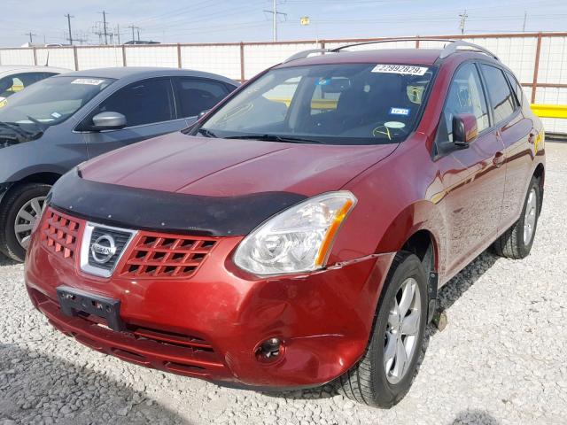 JN8AS58VX8W120462 - 2008 NISSAN ROGUE S RED photo 2