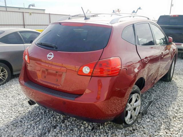 JN8AS58VX8W120462 - 2008 NISSAN ROGUE S RED photo 4