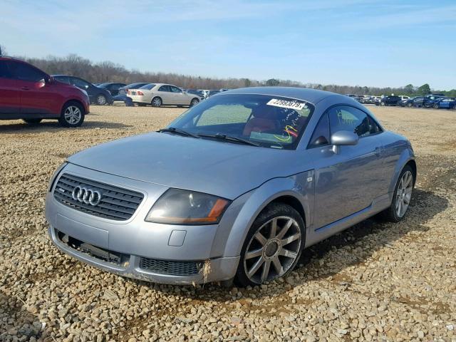 TRUWT28N121022184 - 2002 AUDI TT QUATTRO GRAY photo 2