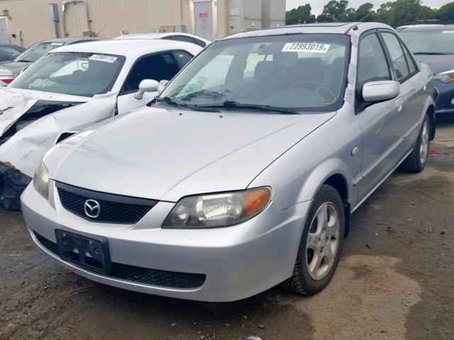 JM1BJ225420638006 - 2002 MAZDA PROTEGE DX GRAY photo 2