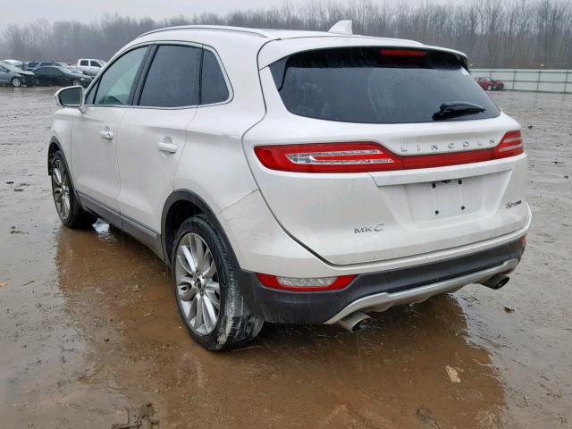 5LMCJ1A94FUJ25171 - 2015 LINCOLN MKC WHITE photo 3