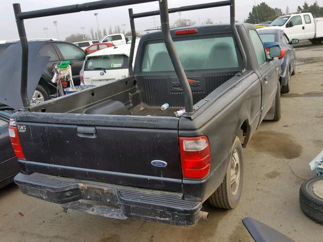 1FTYR10D61PB64458 - 2001 FORD RANGER BLACK photo 4