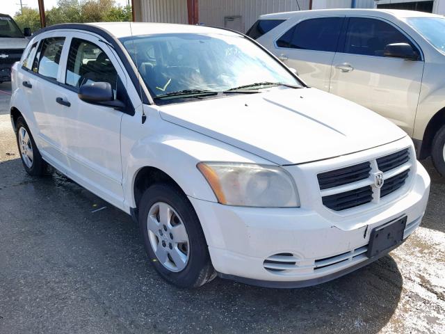 1B3HB28B37D212751 - 2007 DODGE CALIBER WHITE photo 1