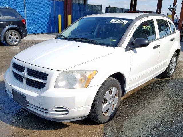 1B3HB28B37D212751 - 2007 DODGE CALIBER WHITE photo 2