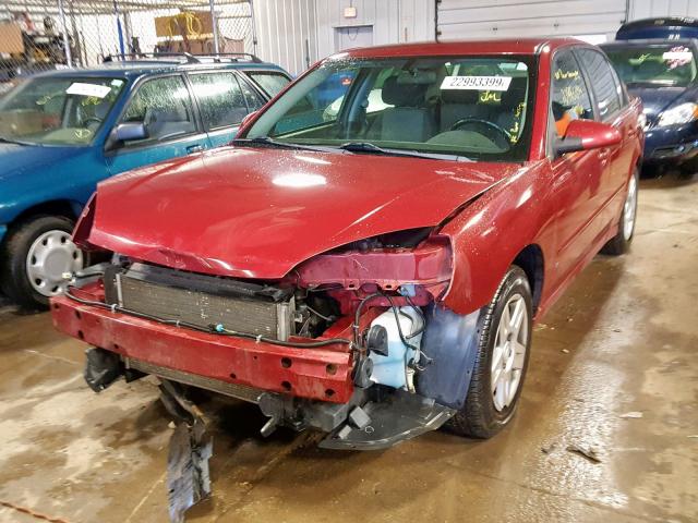 1G1ZT58F47F105080 - 2007 CHEVROLET MALIBU LT MAROON photo 2