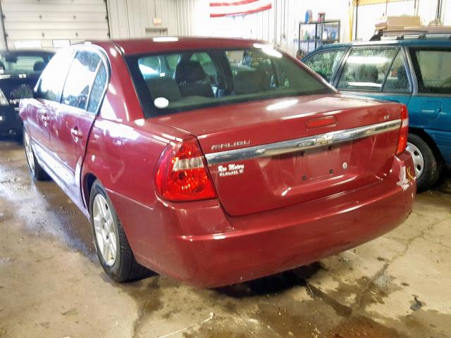 1G1ZT58F47F105080 - 2007 CHEVROLET MALIBU LT MAROON photo 3