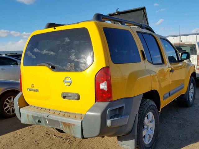 5N1AN08W16C506275 - 2006 NISSAN XTERRA OFF YELLOW photo 4