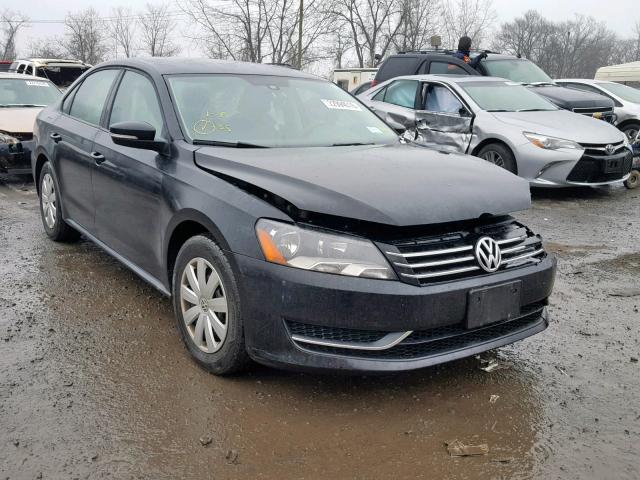 1VWAP7A34DC124310 - 2013 VOLKSWAGEN PASSAT S BLACK photo 1