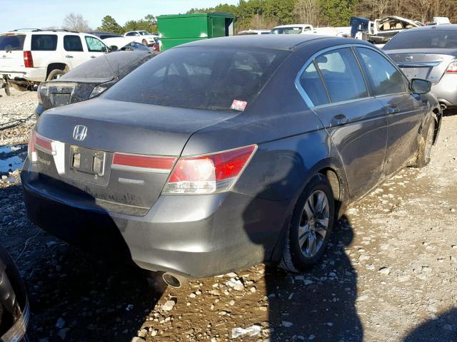 1HGCP2F62BA131705 - 2011 HONDA ACCORD GRAY photo 4