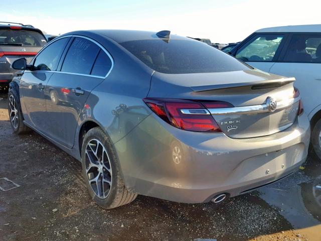 2G4GL5EX2H9128701 - 2017 BUICK REGAL SPOR GRAY photo 3