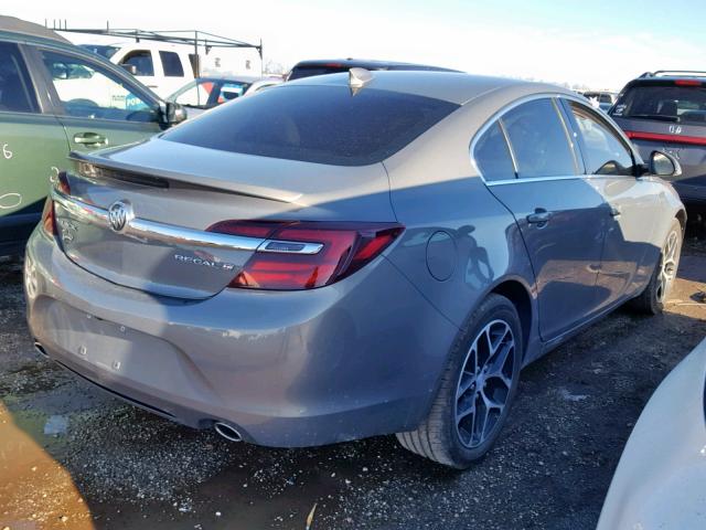 2G4GL5EX2H9128701 - 2017 BUICK REGAL SPOR GRAY photo 4