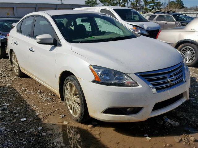 3N1AB7AP1EY304392 - 2014 NISSAN SENTRA S WHITE photo 1