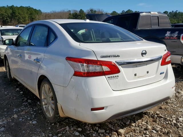 3N1AB7AP1EY304392 - 2014 NISSAN SENTRA S WHITE photo 3