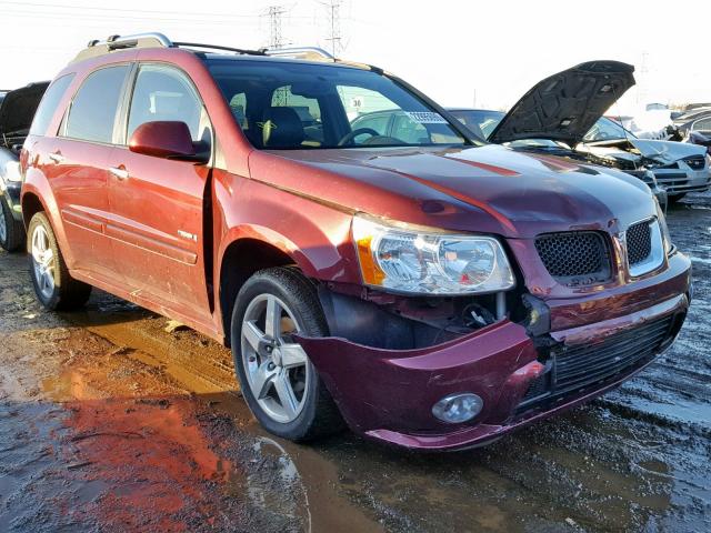 2CKDL537686037564 - 2008 PONTIAC TORRENT GX BURGUNDY photo 1