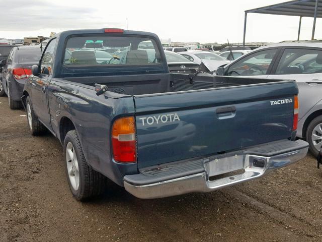 4TANL42N3WZ037640 - 1998 TOYOTA TACOMA GREEN photo 3