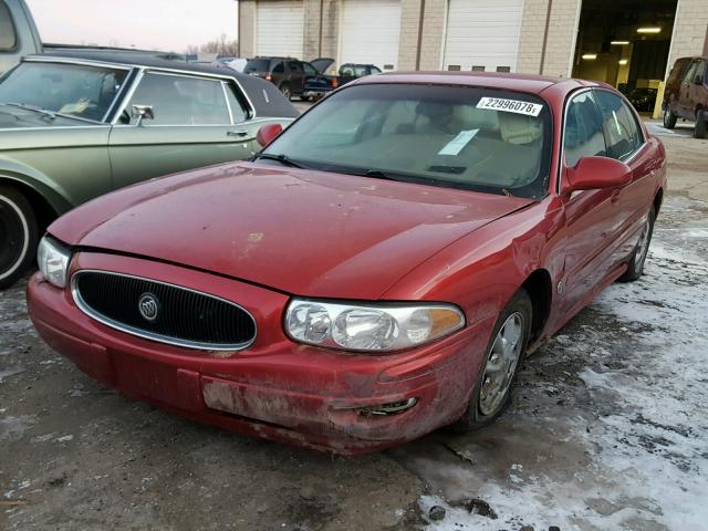 1G4HR54K54U137690 - 2004 BUICK LESABRE LI RED photo 2