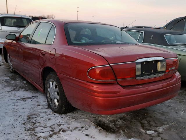 1G4HR54K54U137690 - 2004 BUICK LESABRE LI RED photo 3