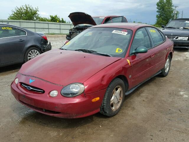 1FAFP53S0XG115866 - 1999 FORD TAURUS SE MAROON photo 2