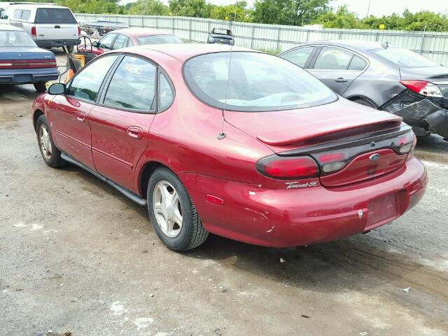 1FAFP53S0XG115866 - 1999 FORD TAURUS SE MAROON photo 3