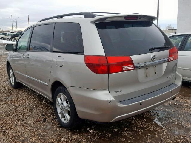 5TDBA22C45S052597 - 2005 TOYOTA SIENNA XLE SILVER photo 3