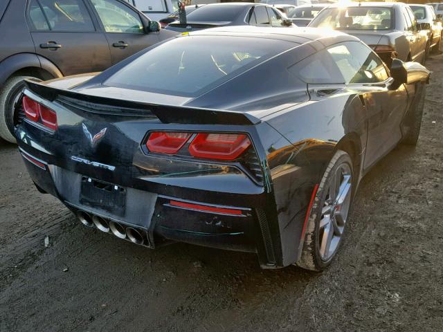 1G1YL2D72E5131012 - 2014 CHEVROLET CORVETTE S BLACK photo 4