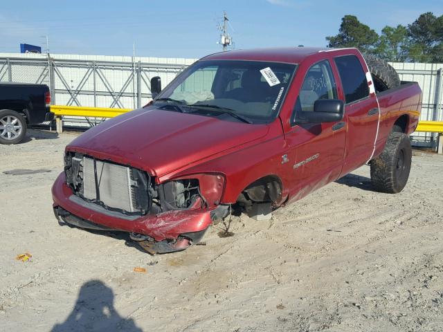 3D7KS28CX6G102459 - 2006 DODGE RAM 2500 S ბურგუნდია ფოტო 2
