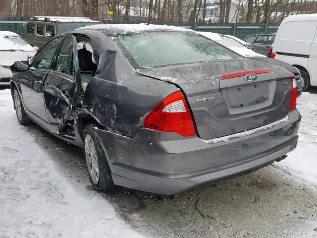 3FAHP0HA3AR305592 - 2010 FORD FUSION SE GRAY photo 3